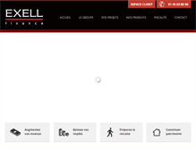 Tablet Screenshot of exellfinance.fr